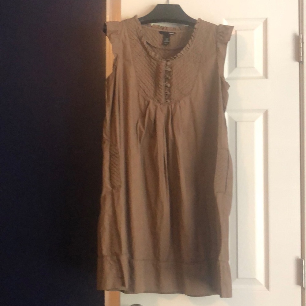 Sleeveless Dress with Smocked Detail